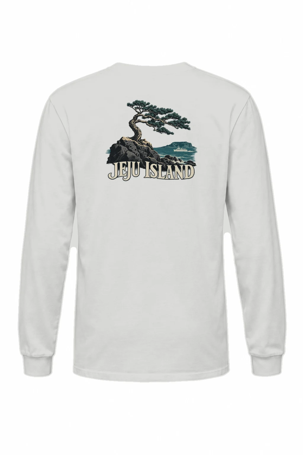 "Jeju Island Basalt Sea" Unisex Longsleeve T-shirt | Gildan 2400