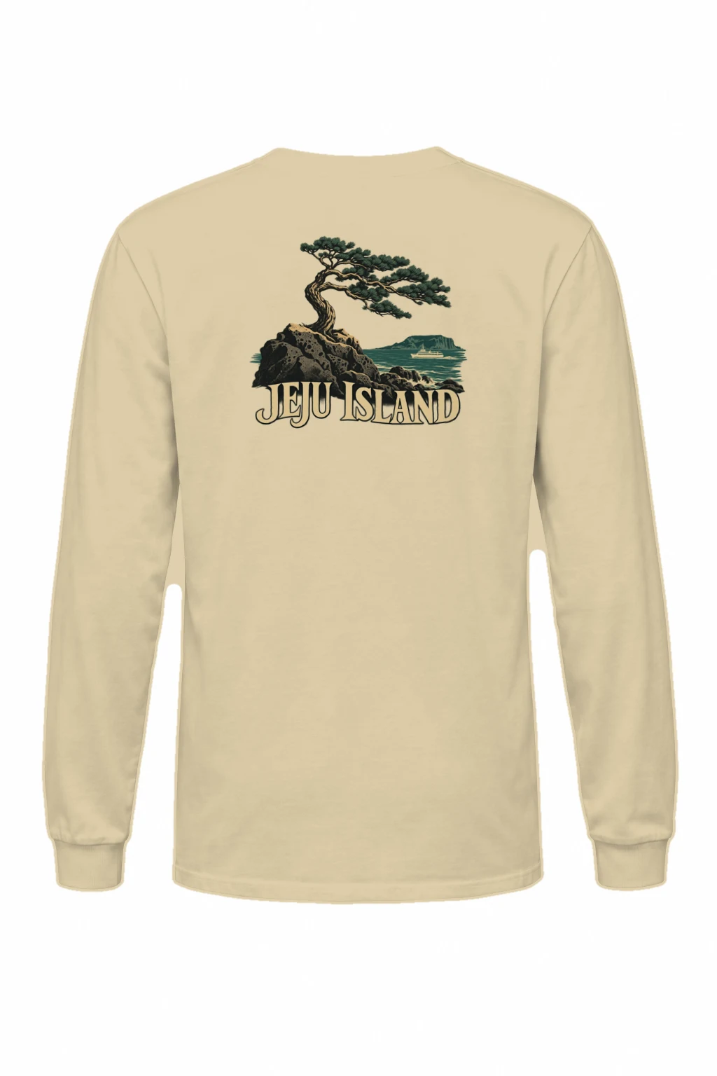 "Jeju Island Basalt Sea" Unisex Longsleeve T-shirt | Gildan 2400