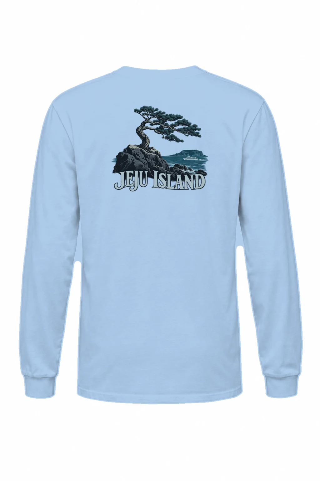 "Jeju Island Basalt Sea" Unisex Longsleeve T-shirt | Gildan 2400