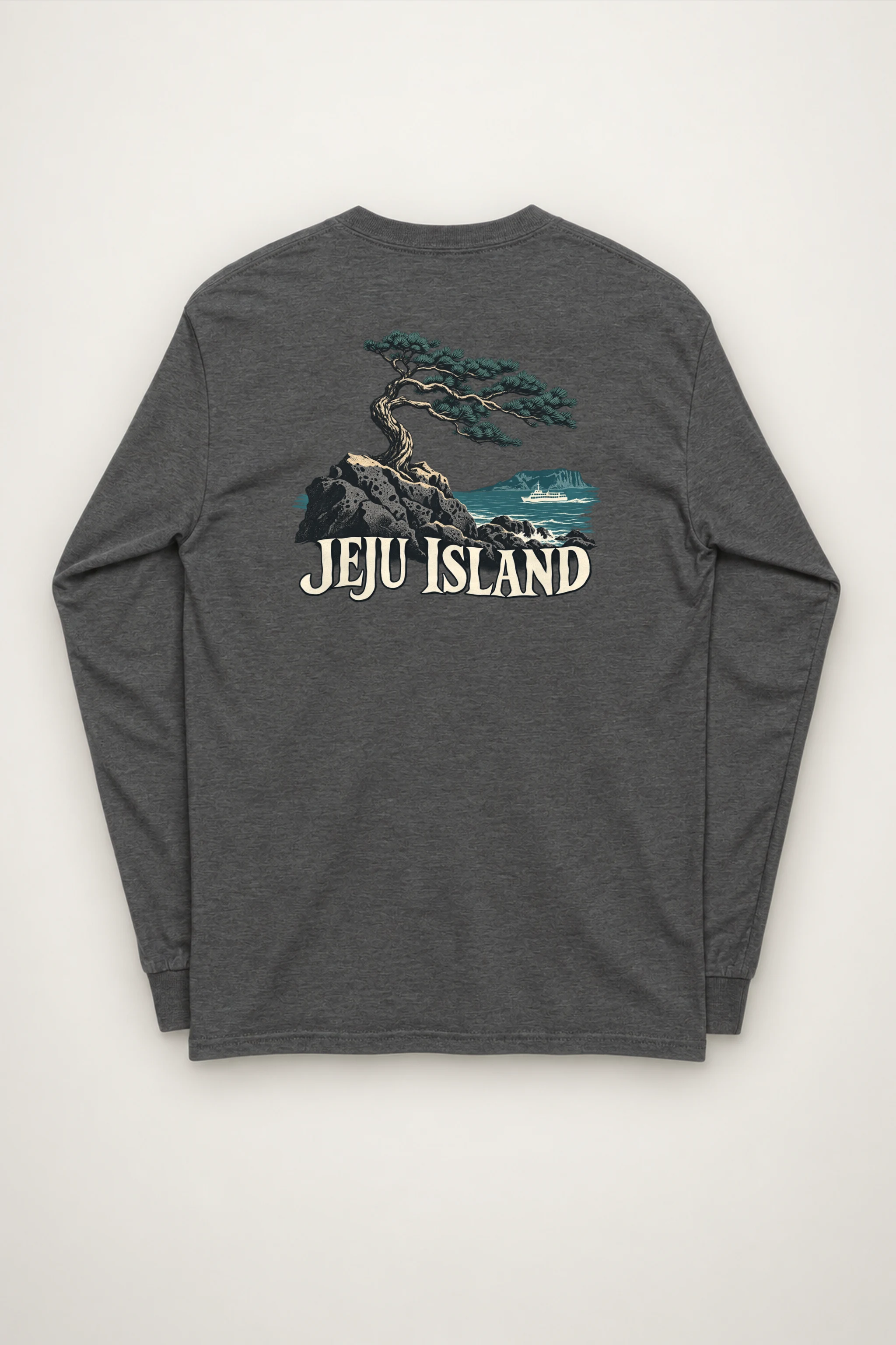 "Jeju Island Basalt Sea" Unisex Longsleeve T-shirt