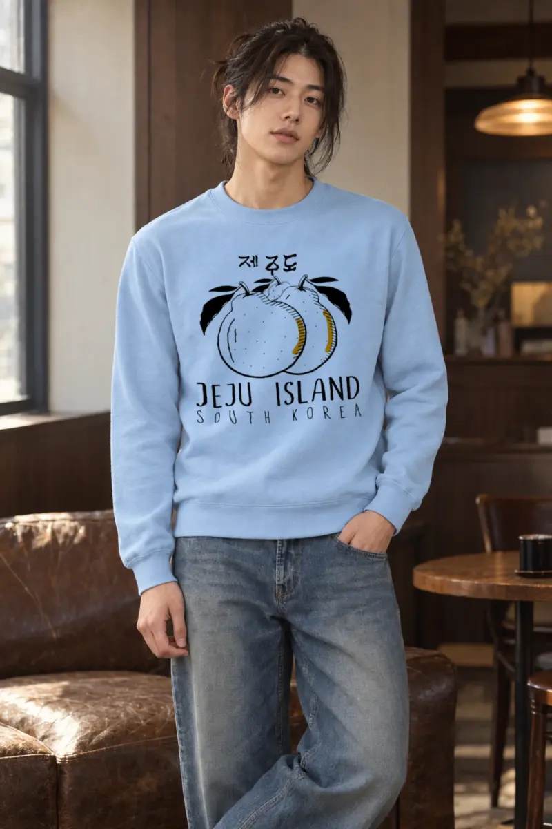 "Jeju Island Citrus" Heavy Blend Unisex Crewneck Sweatshirt