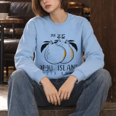"Jeju Island Citrus" Heavy Blend Unisex Crewneck Sweatshirt