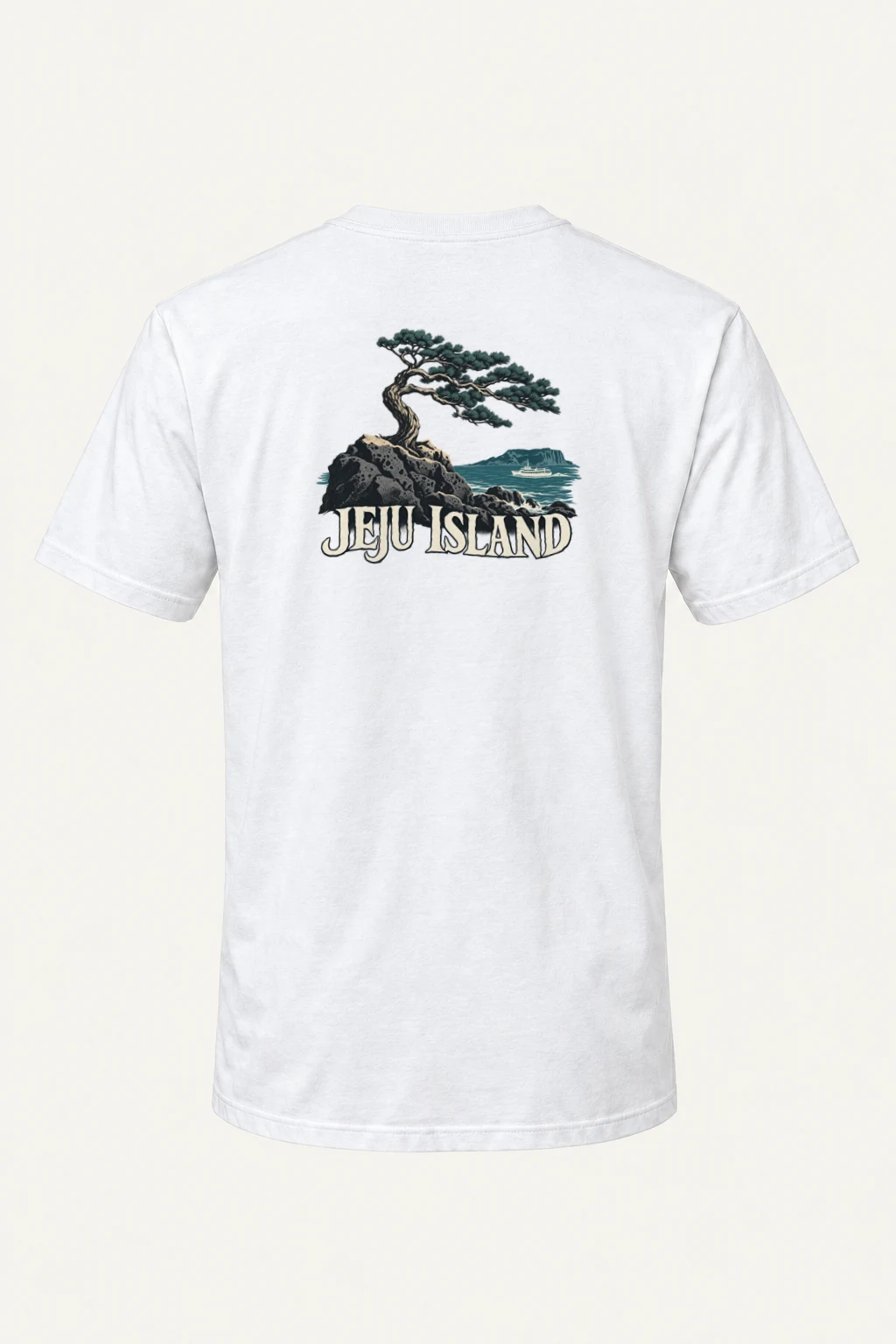 "Jeju Island" Heavyweight Unisex Crewneck T-shirt | Gildan 5000