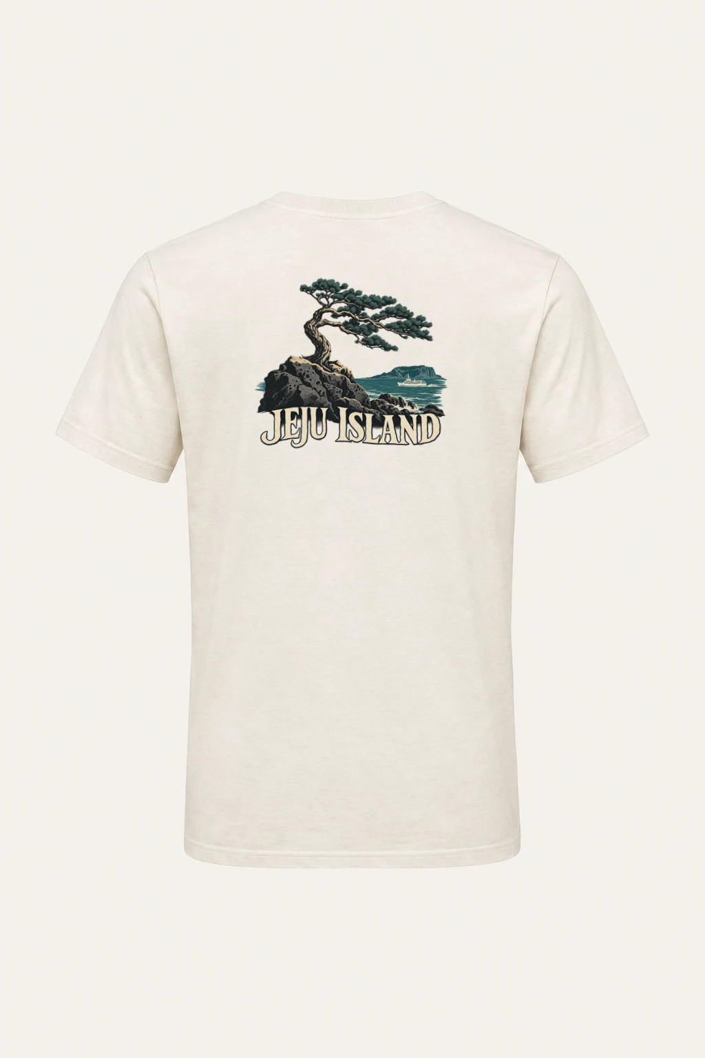 "Jeju Island" Heavyweight Unisex Crewneck T-shirt | Gildan 5000