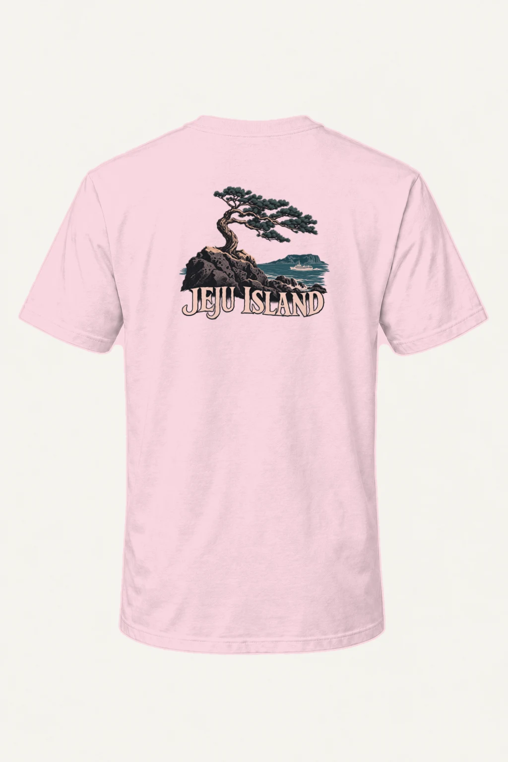 "Jeju Island" Heavyweight Unisex Crewneck T-shirt | Gildan 5000