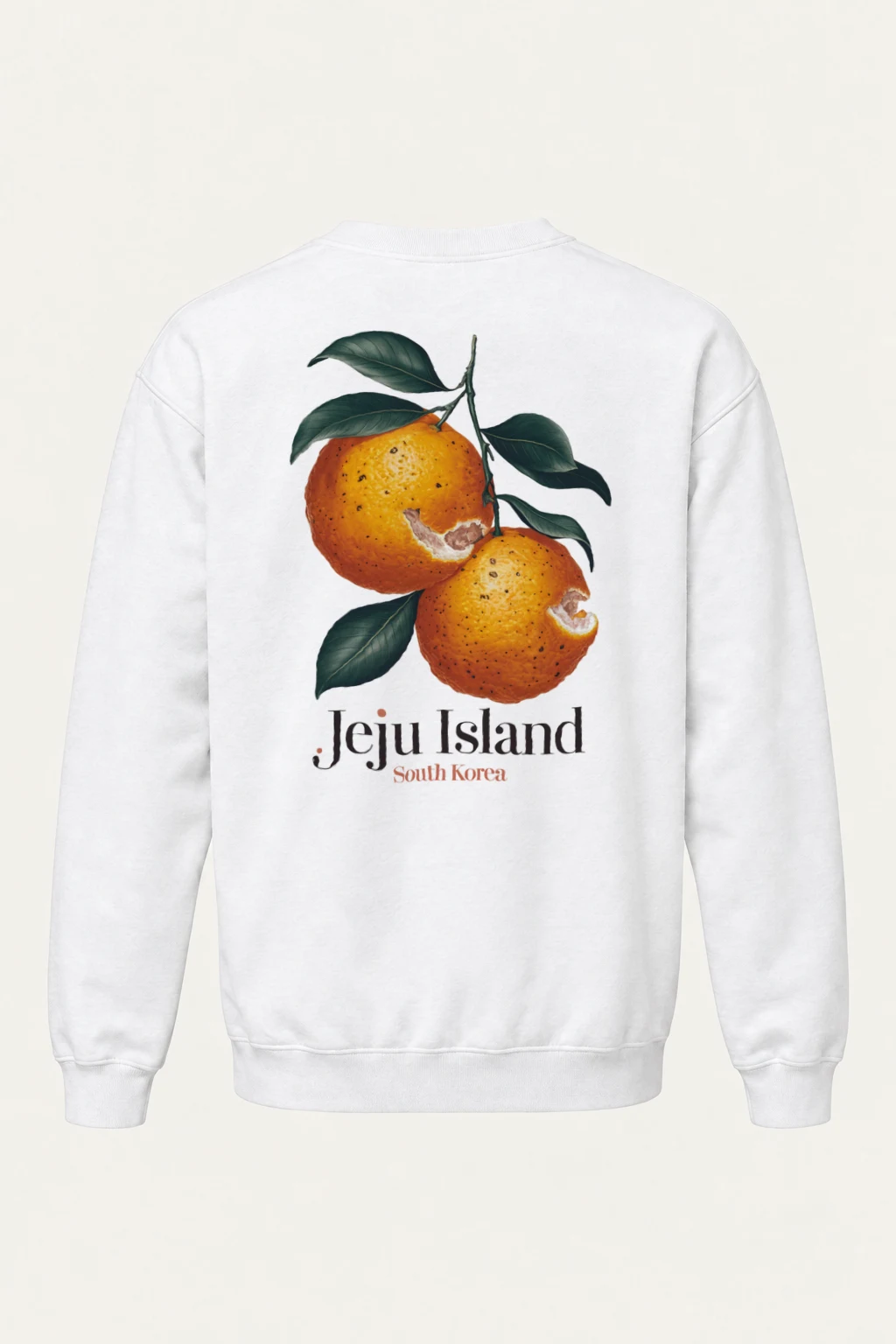 "Jeju Island Oranges" Heavy Blend Unisex Crewneck Sweatshirt | Gildan 18000