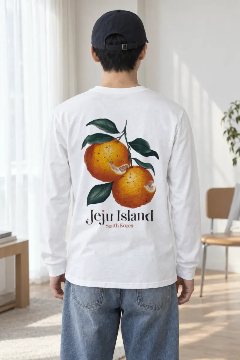 "Jeju Island Oranges" Unisex Longsleeve T-shirt