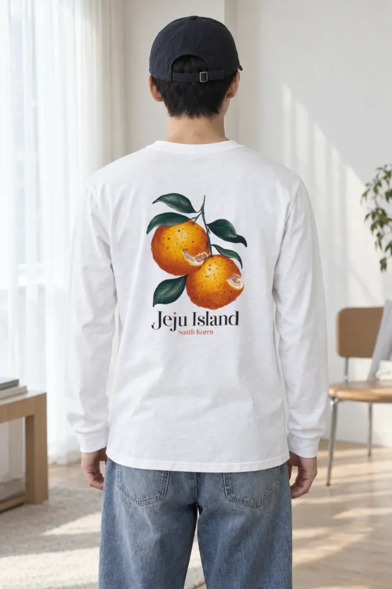 "Jeju Island Oranges" Unisex Longsleeve T-shirt