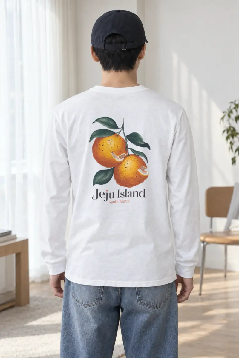 "Jeju Island Oranges" Unisex Longsleeve T-shirt
