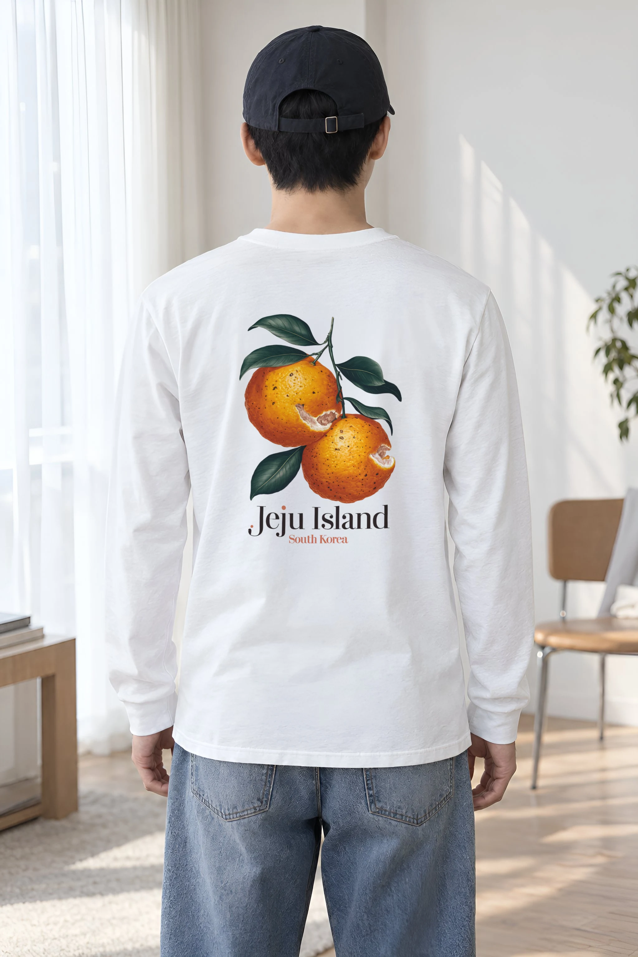 "Jeju Island Oranges" Unisex Longsleeve T-shirt