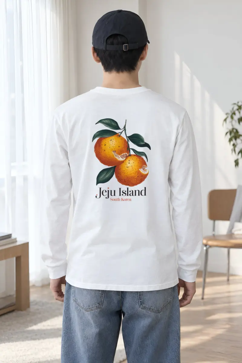 "Jeju Island Oranges" Unisex Longsleeve T-shirt