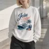 "Jeju Island Paradise" Heavy Blend Unisex Crewneck Sweatshirt | Gildan 18000