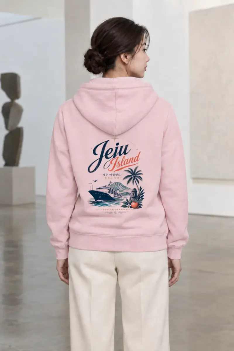 "Jeju Island Paradise" Heavy Blend Unisex Pullover Hoodie | Gildan 18500