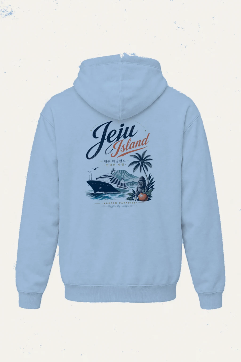 "Jeju Island Paradise" Heavy Blend Unisex Pullover Hoodie | Gildan 18500