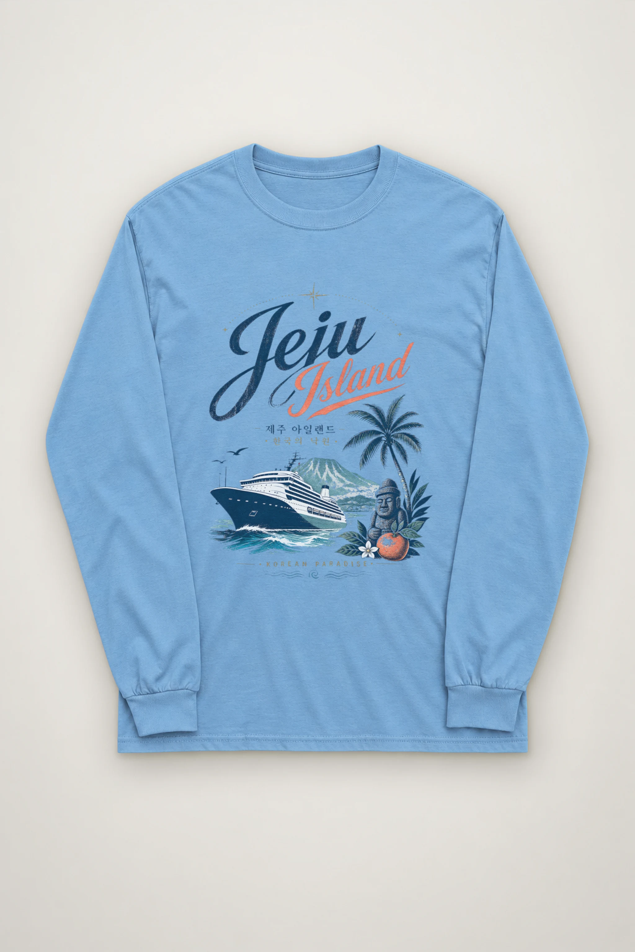 "Jeju Island Paradise" Unisex Longsleeve T-shirt