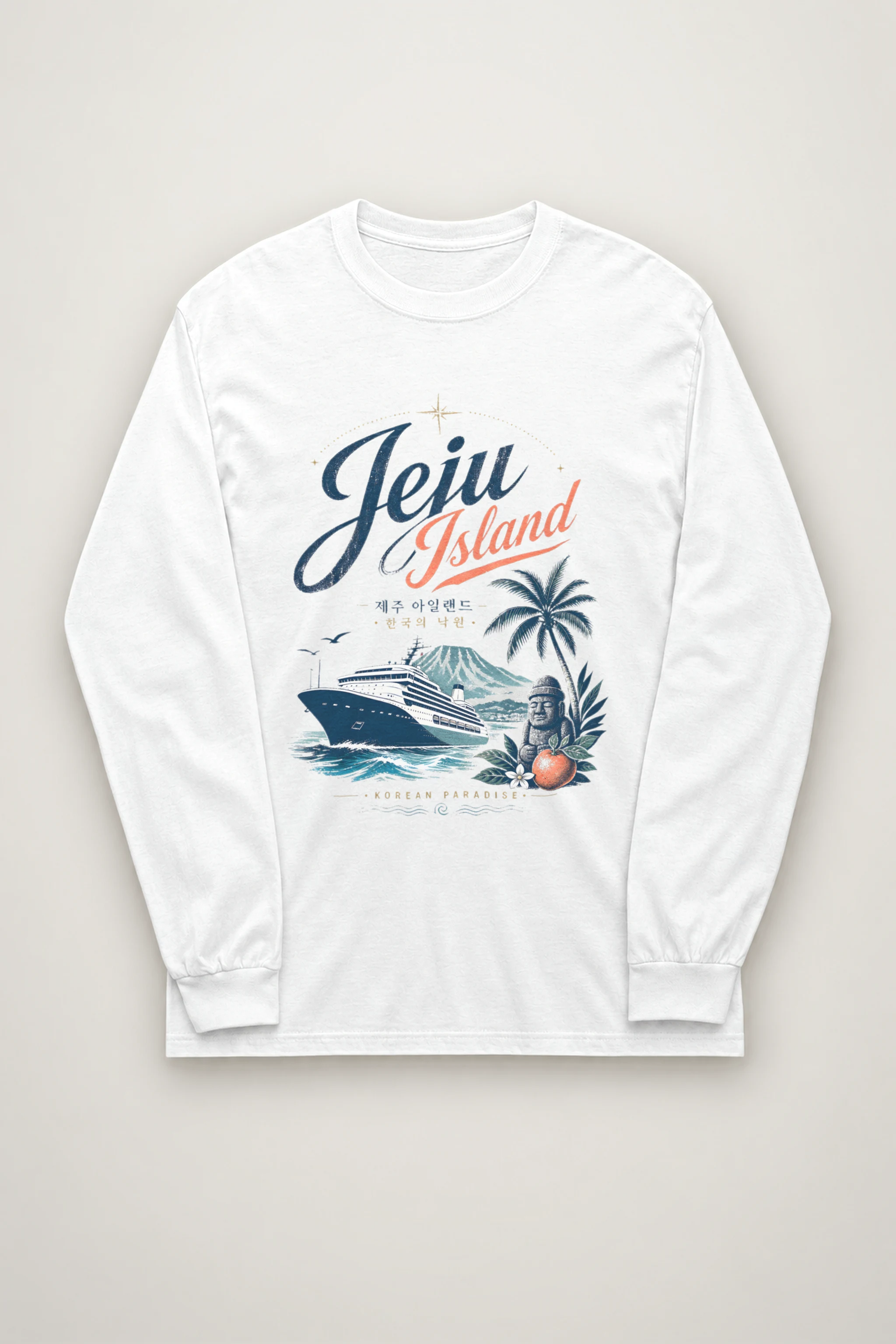 "Jeju Island Paradise" Unisex Longsleeve T-shirt