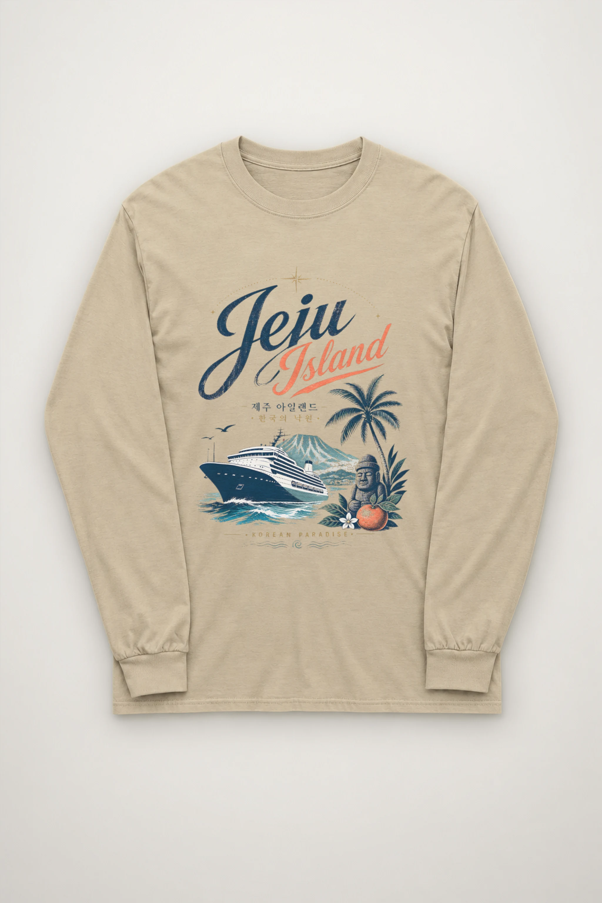 "Jeju Island Paradise" Unisex Longsleeve T-shirt