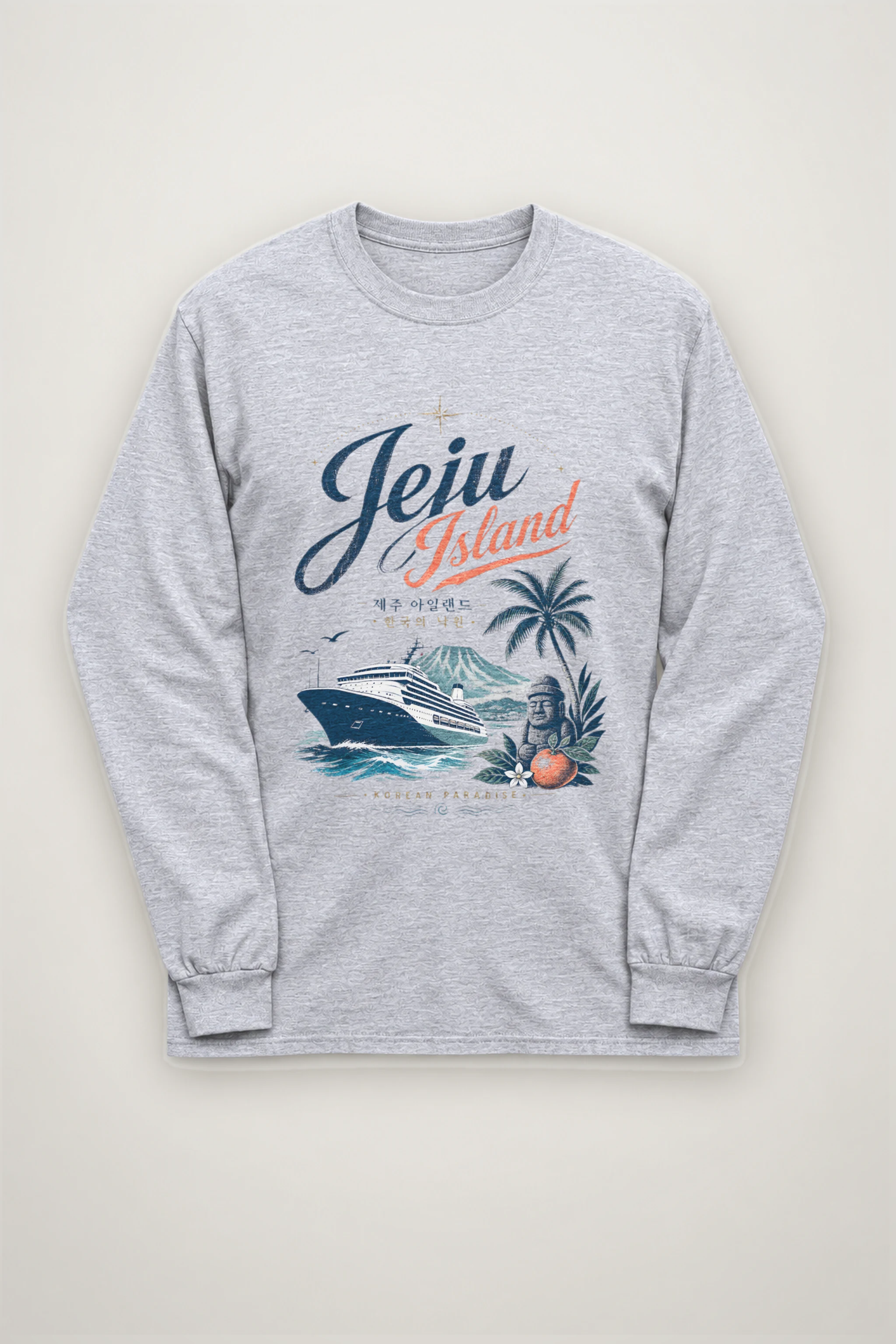 "Jeju Island Paradise" Unisex Longsleeve T-shirt