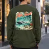 "Jeju Island Sail Away" Unisex Longsleeve T-shirt | Gildan 2400