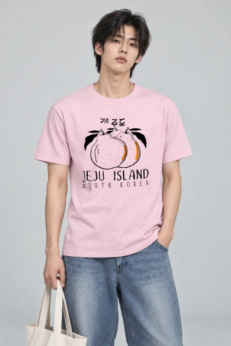 "Jeju Island South Korea" Heavyweight Unisex Crewneck T-shirt