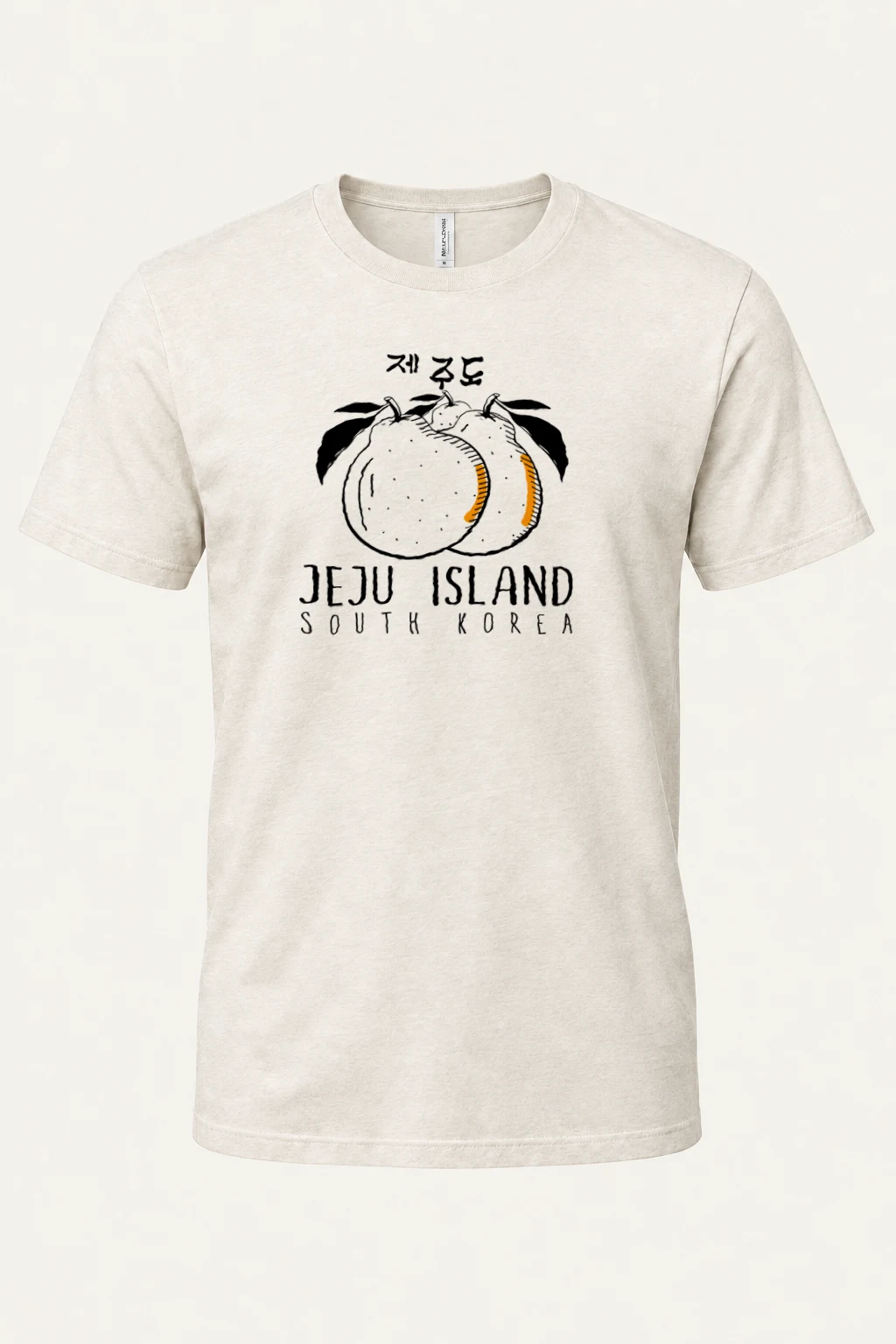 "Jeju Island South Korea" Heavyweight Unisex Crewneck T-shirt | Gildan 5000