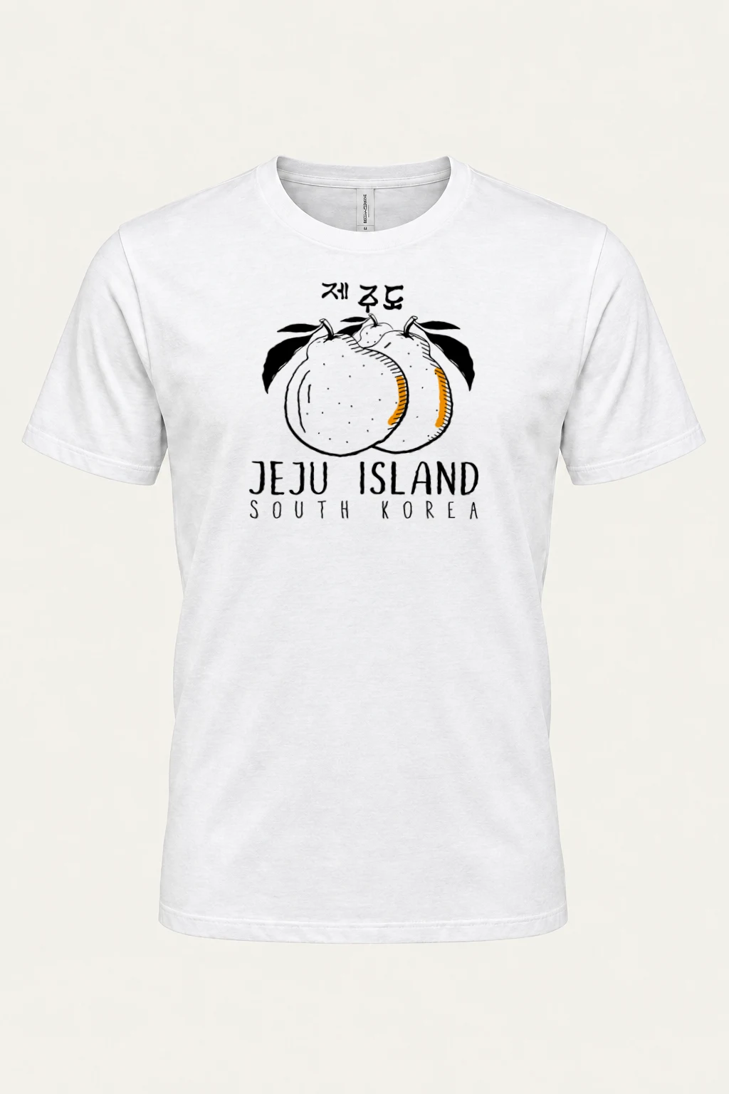 "Jeju Island South Korea" Heavyweight Unisex Crewneck T-shirt | Gildan 5000
