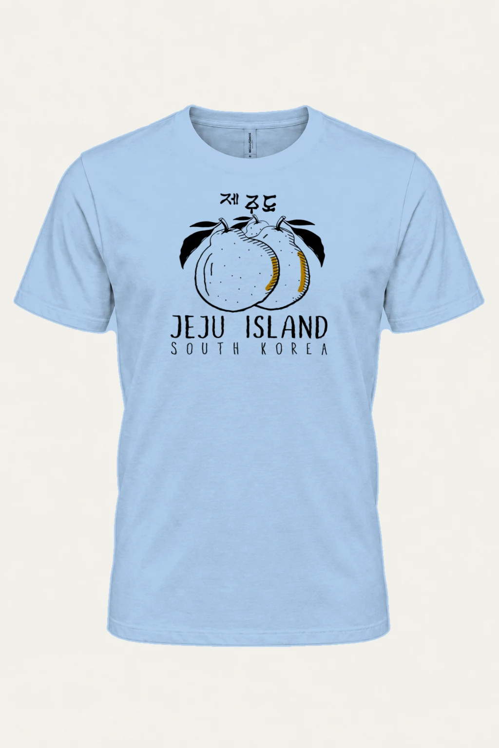 "Jeju Island South Korea" Heavyweight Unisex Crewneck T-shirt | Gildan 5000