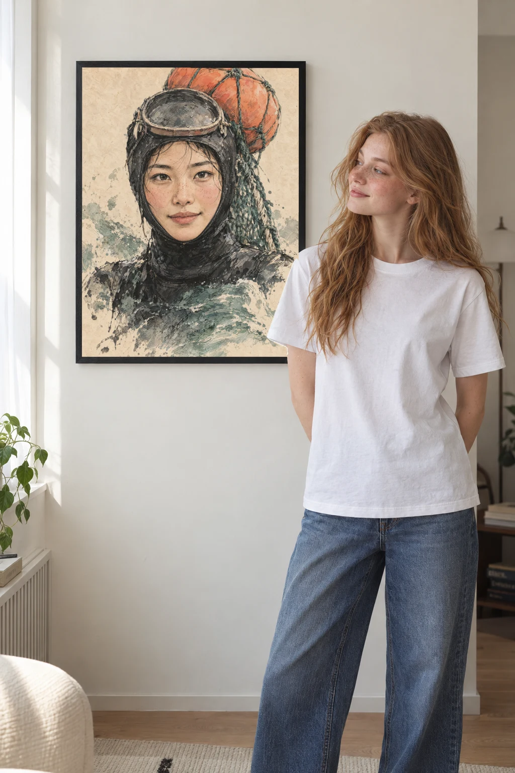 "Jeju" Premium Wooden Framed Poster