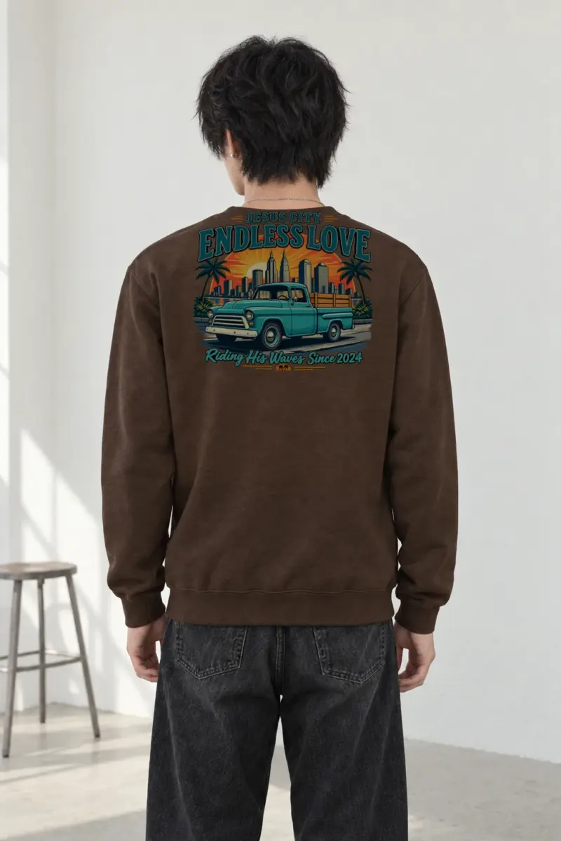 "Jesus City Endless Love" Heavy Blend Unisex Crewneck Sweatshirt