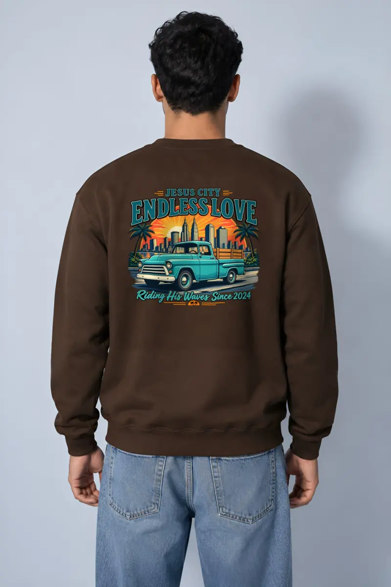 "Jesus City Endless Love" Heavy Blend Unisex Crewneck Sweatshirt