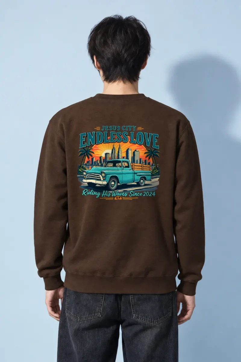 "Jesus City Endless Love" Heavy Blend Unisex Crewneck Sweatshirt
