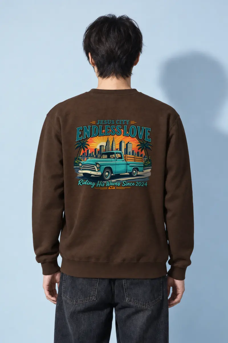 "Jesus City Endless Love" Heavy Blend Unisex Crewneck Sweatshirt