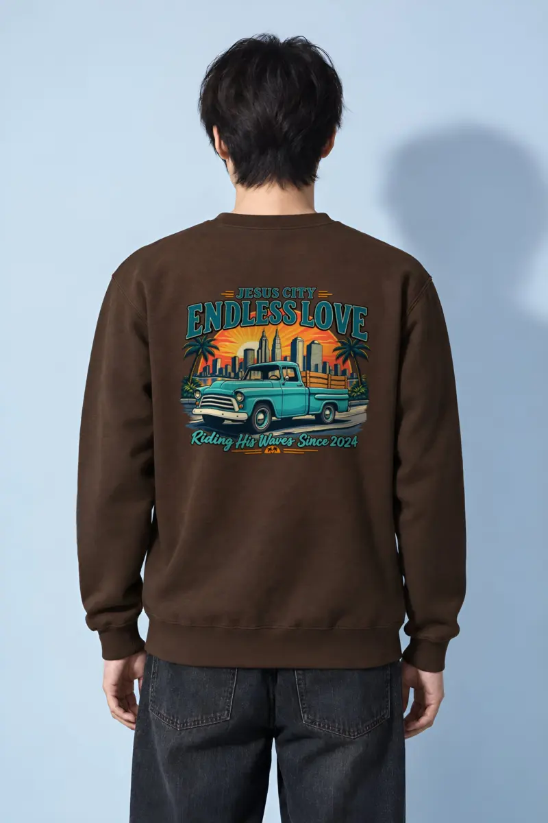 "Jesus City Endless Love" Heavy Blend Unisex Crewneck Sweatshirt