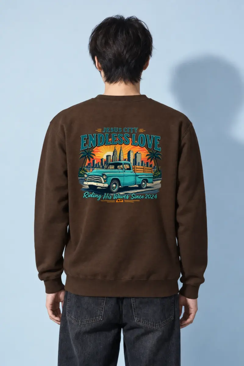 "Jesus City Endless Love" Heavy Blend Unisex Crewneck Sweatshirt