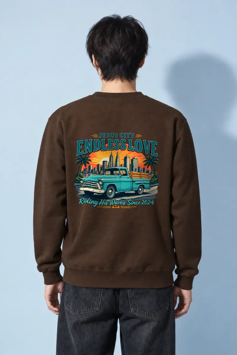 "Jesus City Endless Love" Heavy Blend Unisex Crewneck Sweatshirt