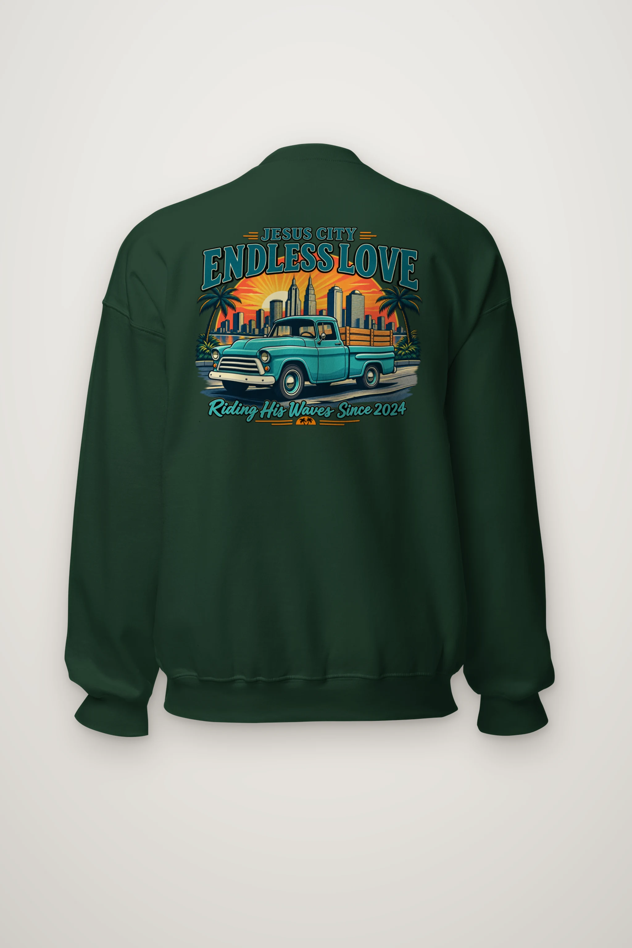 "Jesus City Endless Love" Heavy Blend Unisex Crewneck Sweatshirt