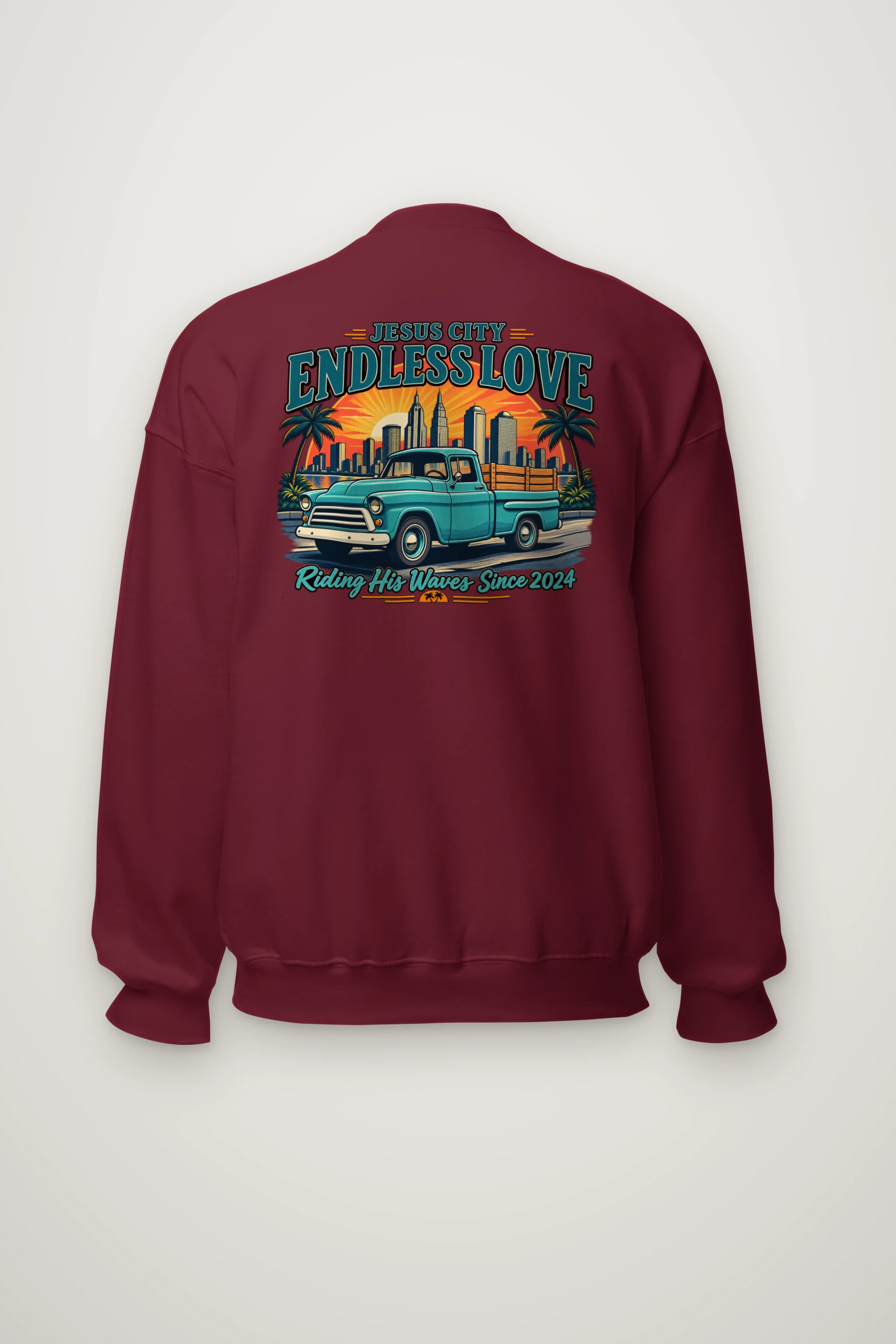 "Jesus City Endless Love" Heavy Blend Unisex Crewneck Sweatshirt