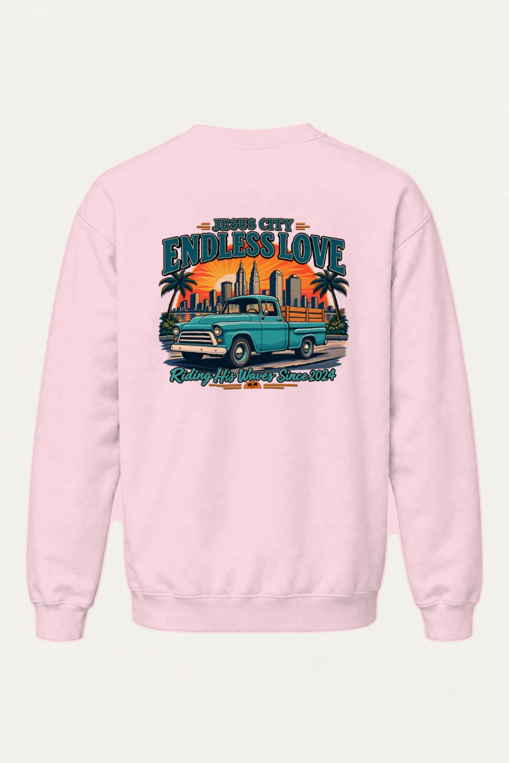 "Jesus City Endless Love" Heavy Blend Unisex Crewneck Sweatshirt | Gildan 18000