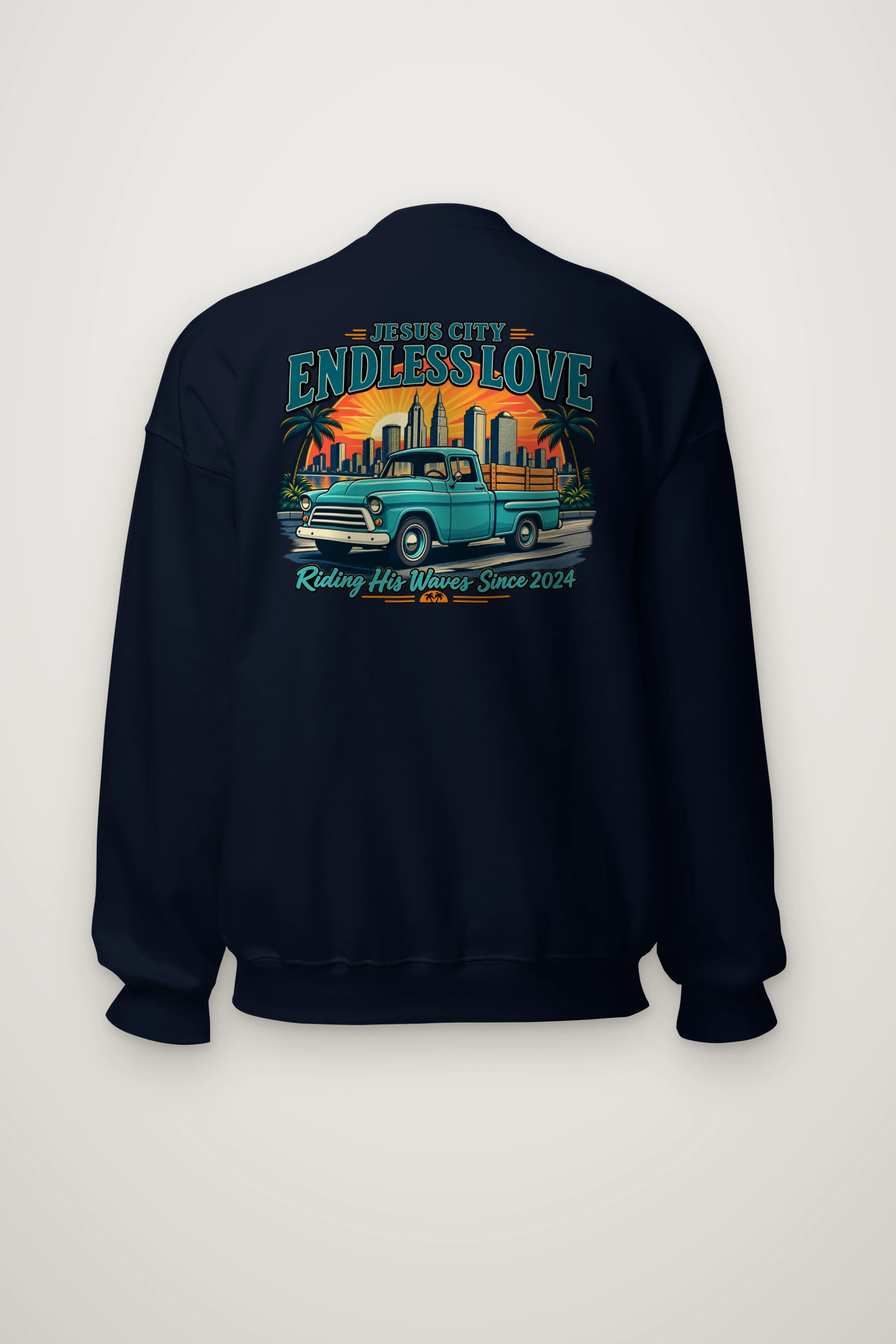 "Jesus City Endless Love" Heavy Blend Unisex Crewneck Sweatshirt