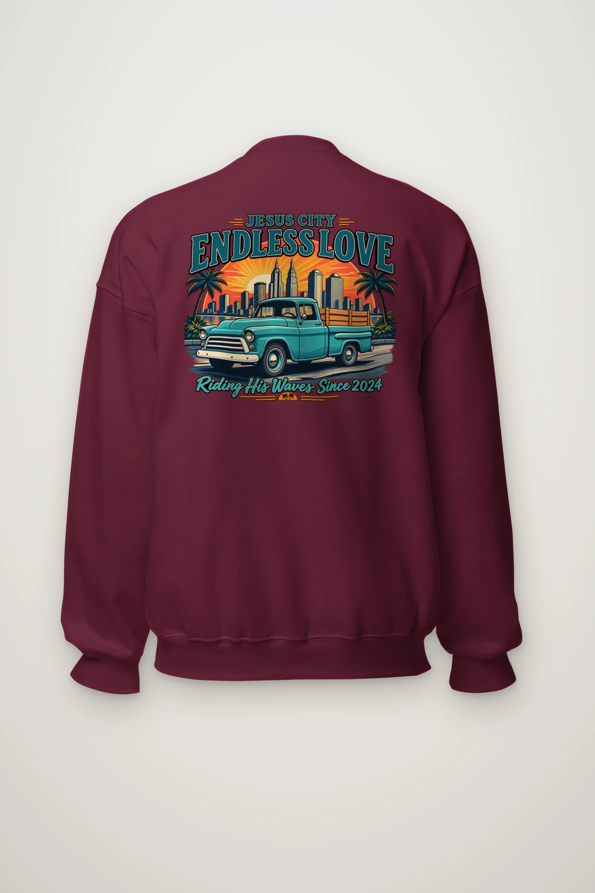 "Jesus City Endless Love" Heavy Blend Unisex Crewneck Sweatshirt