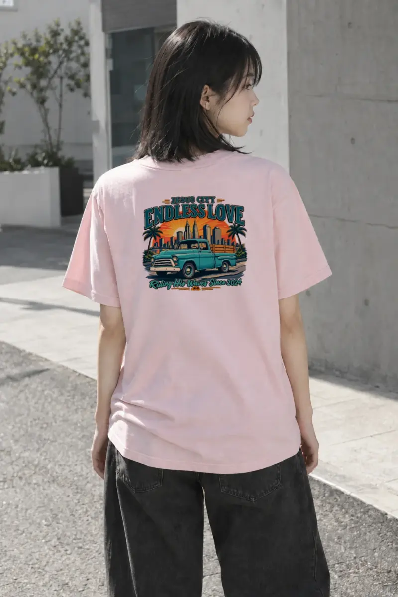 "Jesus City Endless Love" Heavyweight Unisex Crewneck T-shirt | Gildan 5000