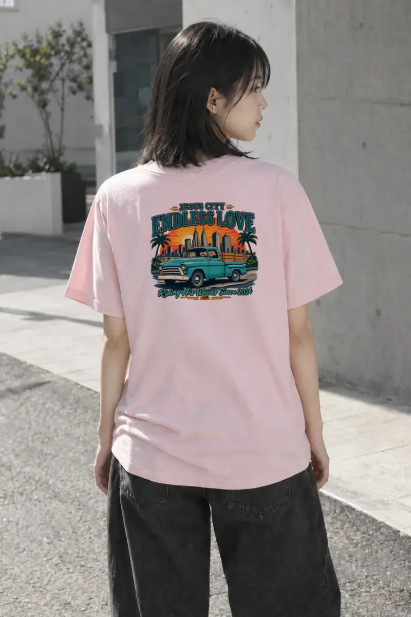 "Jesus City Endless Love" Heavyweight Unisex Crewneck T-shirt | Gildan 5000