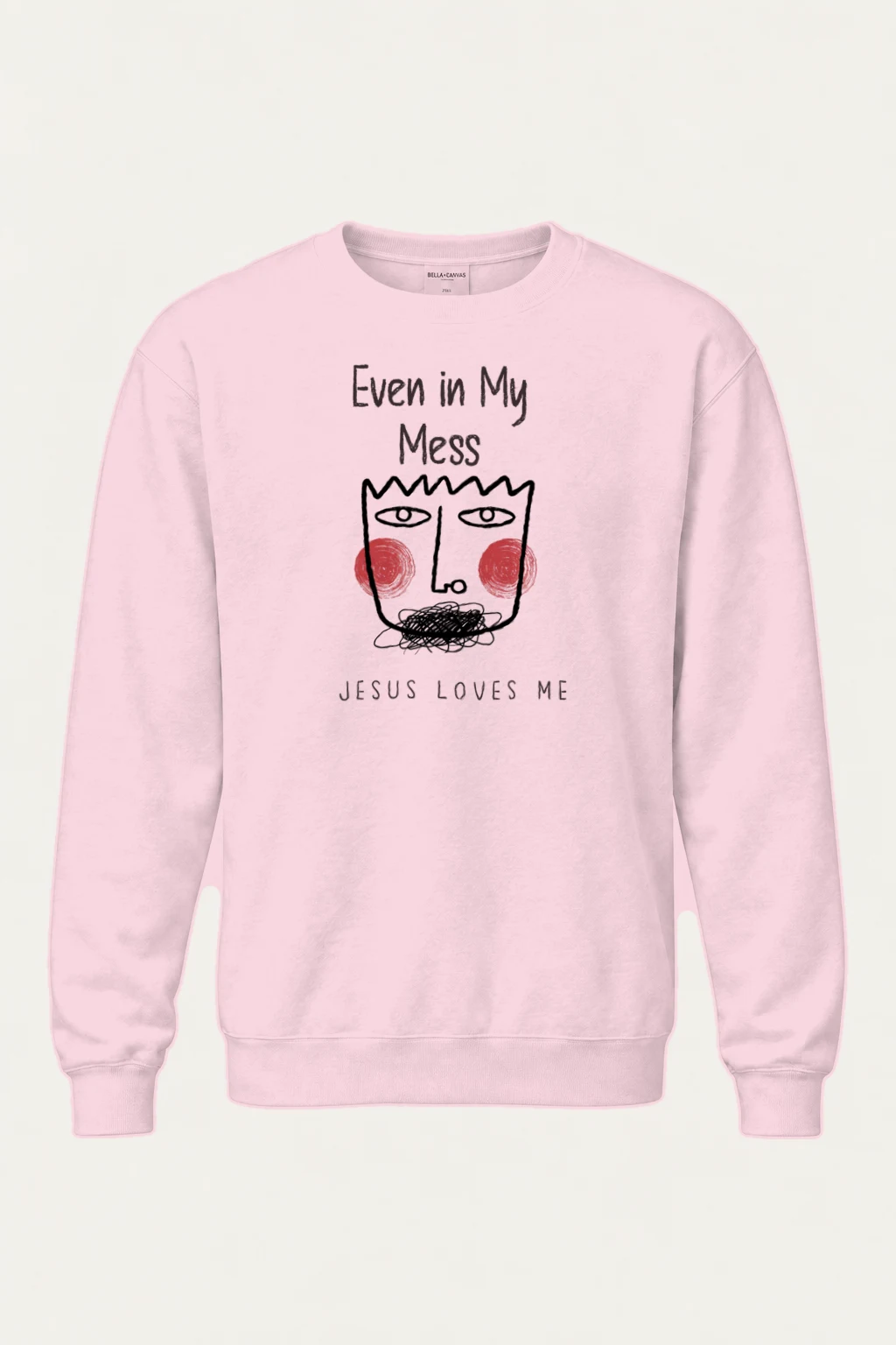 "Jesus Loves Me" Heavy Blend Unisex Crewneck Sweatshirt | Gildan 18000