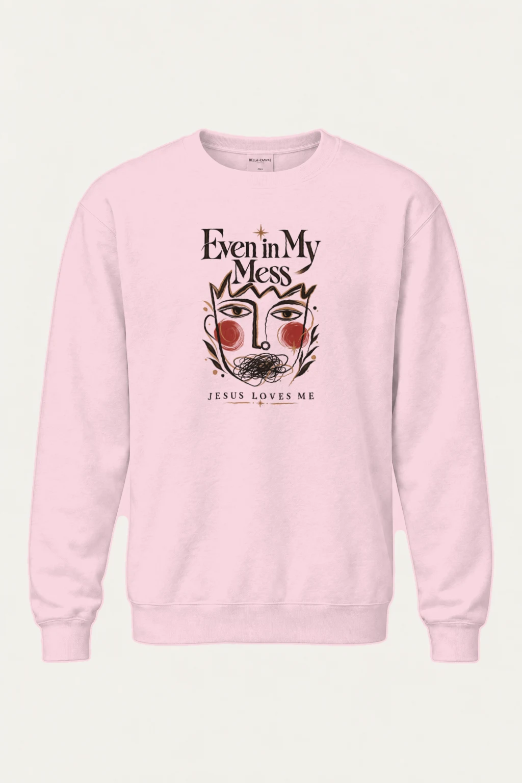 "Jesus Loves Me" Heavy Blend Unisex Crewneck Sweatshirt | Gildan 18000