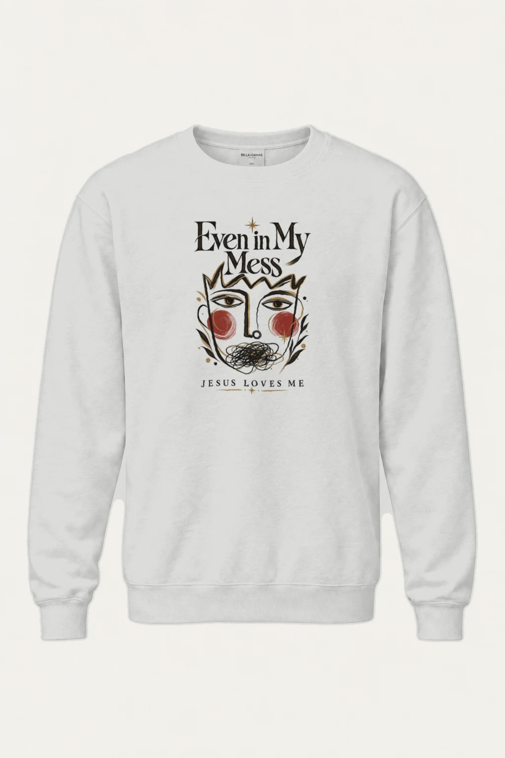 "Jesus Loves Me" Heavy Blend Unisex Crewneck Sweatshirt | Gildan 18000
