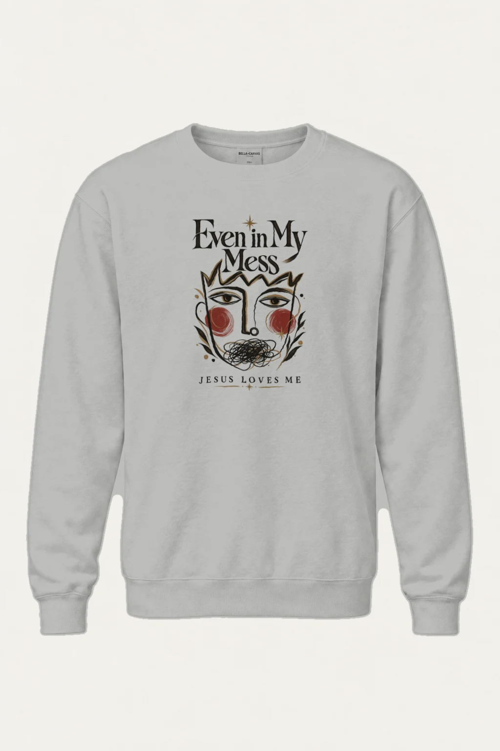 "Jesus Loves Me" Heavy Blend Unisex Crewneck Sweatshirt | Gildan 18000