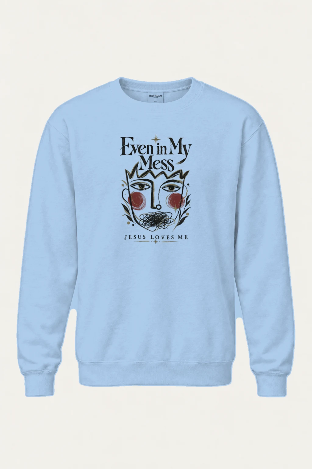 "Jesus Loves Me" Heavy Blend Unisex Crewneck Sweatshirt | Gildan 18000