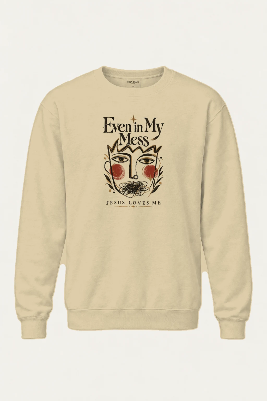 "Jesus Loves Me" Heavy Blend Unisex Crewneck Sweatshirt | Gildan 18000