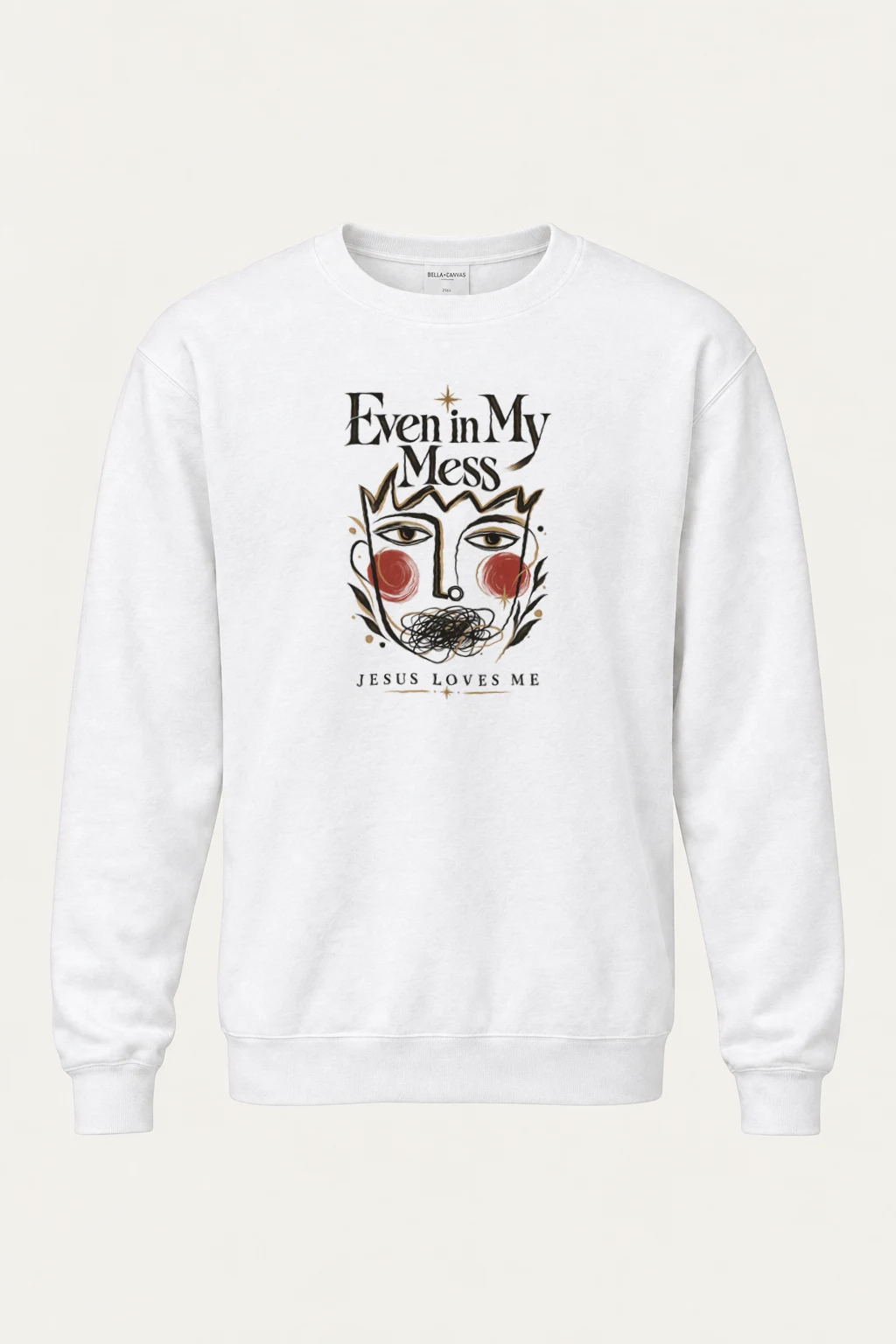 "Jesus Loves Me" Heavy Blend Unisex Crewneck Sweatshirt | Gildan 18000