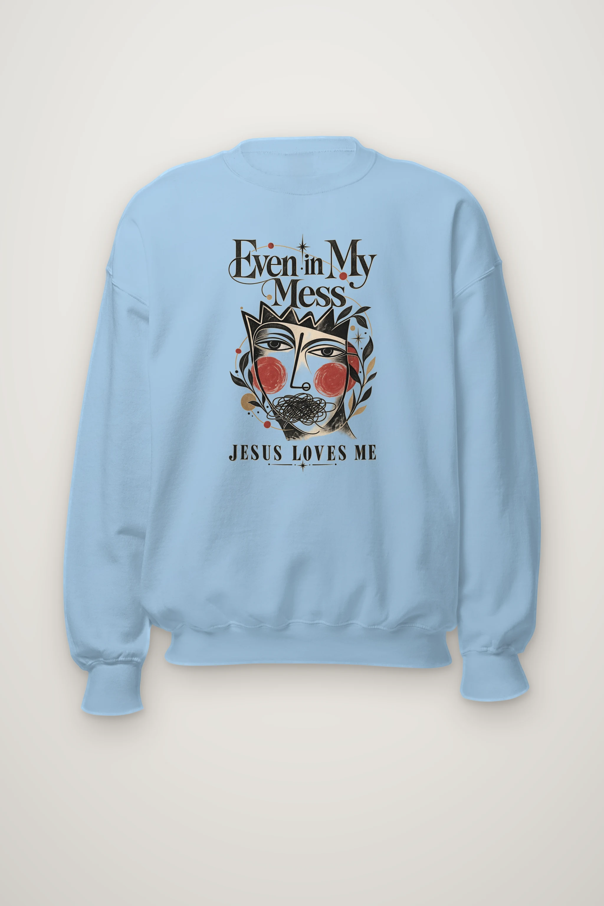 "Jesus Loves Me" Heavy Blend Unisex Crewneck Sweatshirt